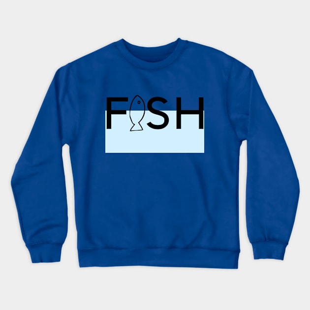 Fishing, Fish, Fisherman Gift Crewneck Sweatshirt by LaurelBDesigns